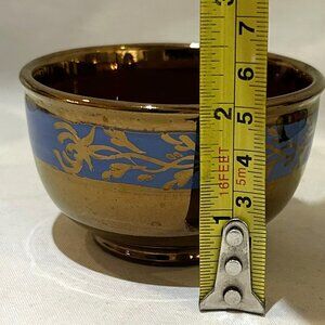 VTG 1940s Gibson's Copper Lusterware Bowl 3.25" D x 2"H